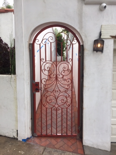Patricia Avenue &mdash; wrought iron gate and entry detail