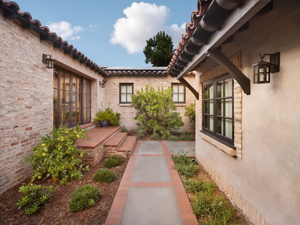 Winthrop Road residence &mdash; Spanish-style exterior in San Marino